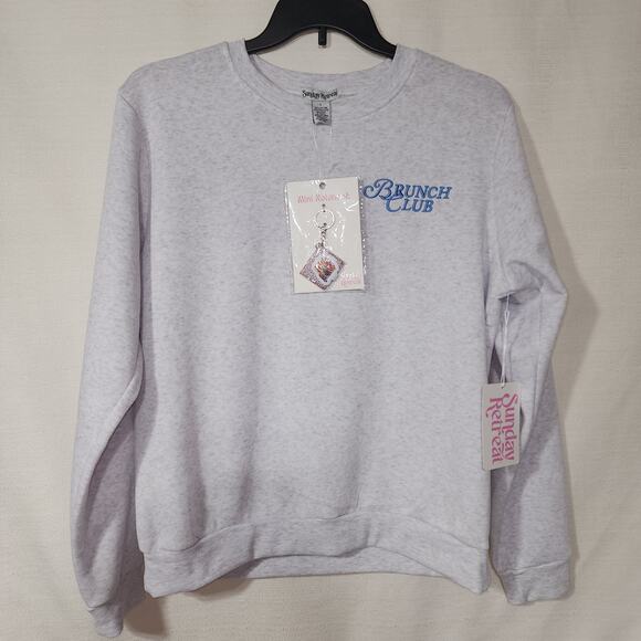 Brunch club women's gray sweatshirt size Large - Picture 3 of 7